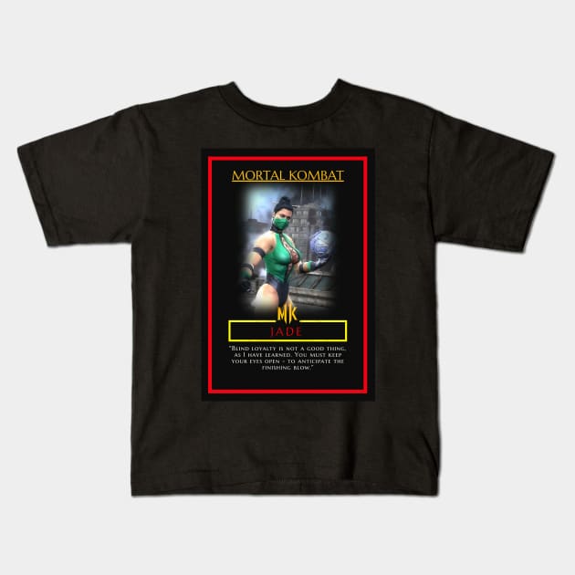 Jade Mortal Kombat (MKX), Poster,pillow and more. Kids T-Shirt by Semenov